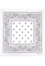 Мужская белая бандана фото