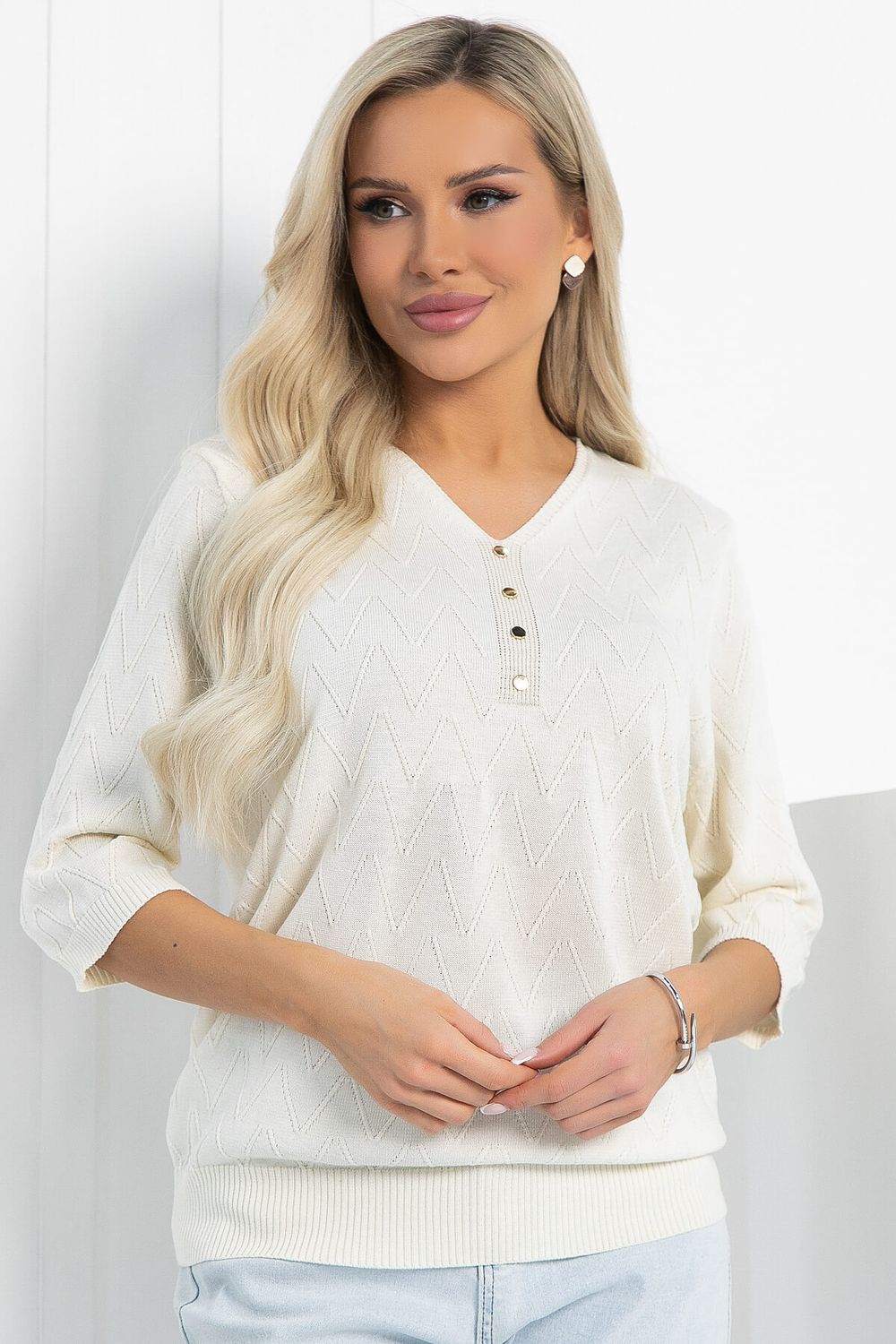 Блуза Капель (молочная) Б12836-18М LT Collection