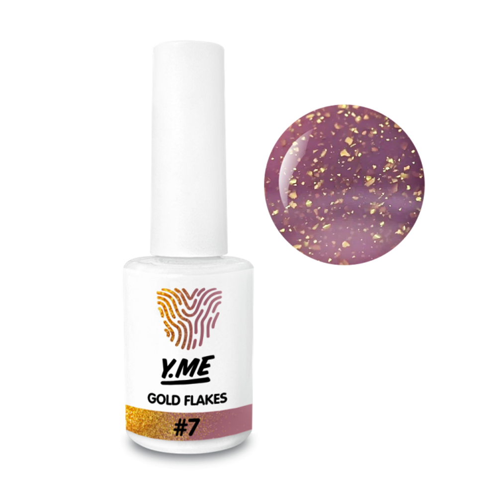 Y.me Гель-лак Gold Flakes 07