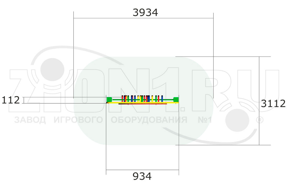Стенка для метания мяча для спортивной площадки