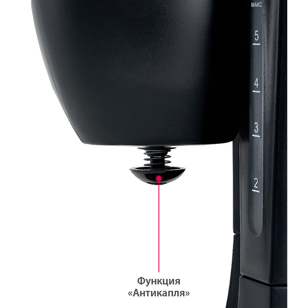Кофеварка DELTA DL-8153 чёрная