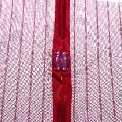 Антимоскитная сетка дверная на магнитах 100*210см «Элис» бордовая ДоброСад