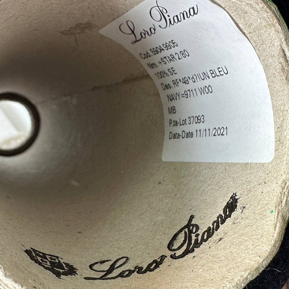 STAR - Loro Piana; 100% шелк; 4000м/100гр, (2/80); col.Bleu Navy, цвет: темно-синий