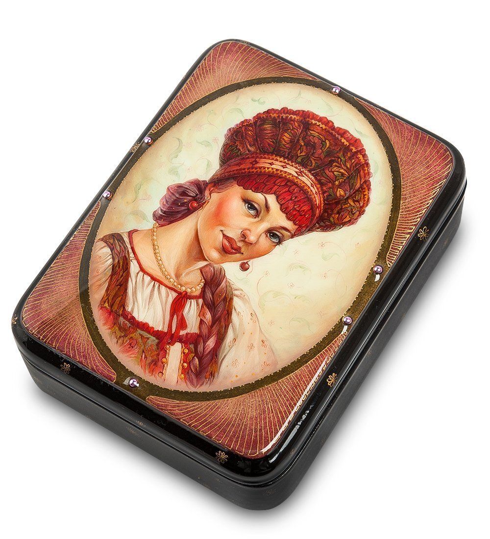 Народные промыслы ШК-65/12 Шкатулка «В кокошнике» исп. Данченко