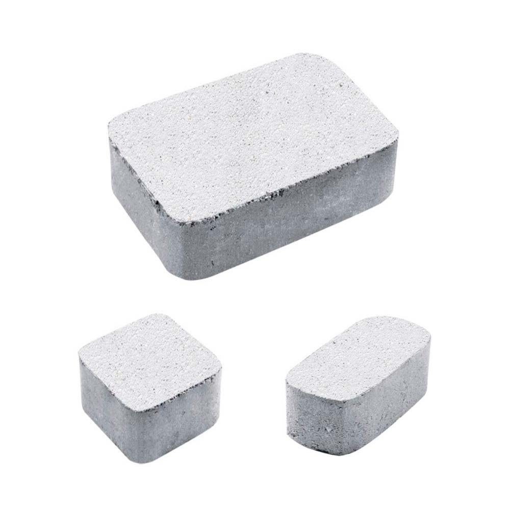 ТРОТУАРНЫЕ ПЛИТЫ КЛАССИКО - Б.1.КО.6 СТОУНМИКС БЕЛЫЙ, КОМПЛЕКТ ИЗ 3 ВИДОВ ПЛИТ