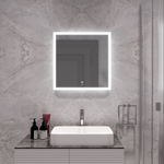 Зеркало MIXLINE "Норма" ЭКОНОМ 700*700 (ШВ) сенсорный выкл, светодиодная подсветка