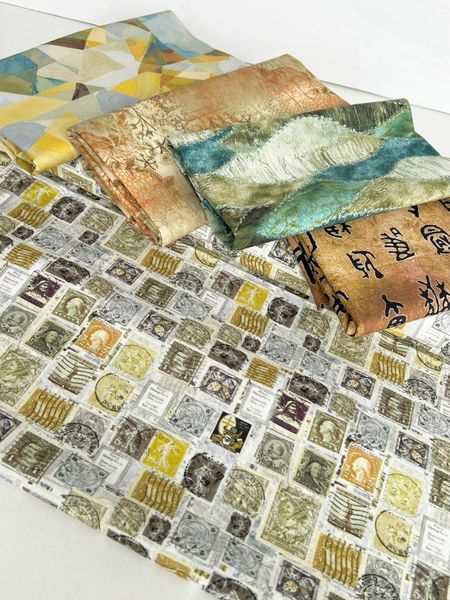 ПОЛОСАТАЯ АБСТРАКЦИЯ / КОРИЧНЕВЫЙ, БЕЖЕВЫЙ - 100% хлопок 5