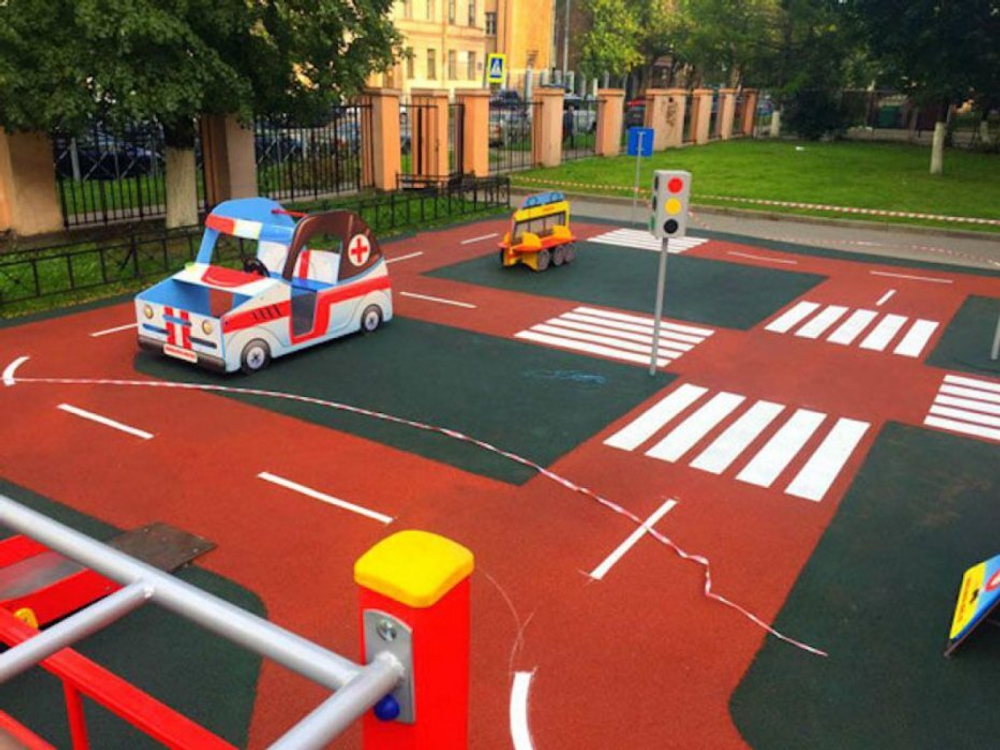 Разметка на бесшовное покрытие