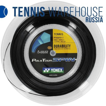 Теннисные струны Yonex Poly Tour Spin (200 m) - черный