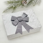 Бант на ёлку «Элегант» 13*18 см (набор 2 шт), Черная ночь