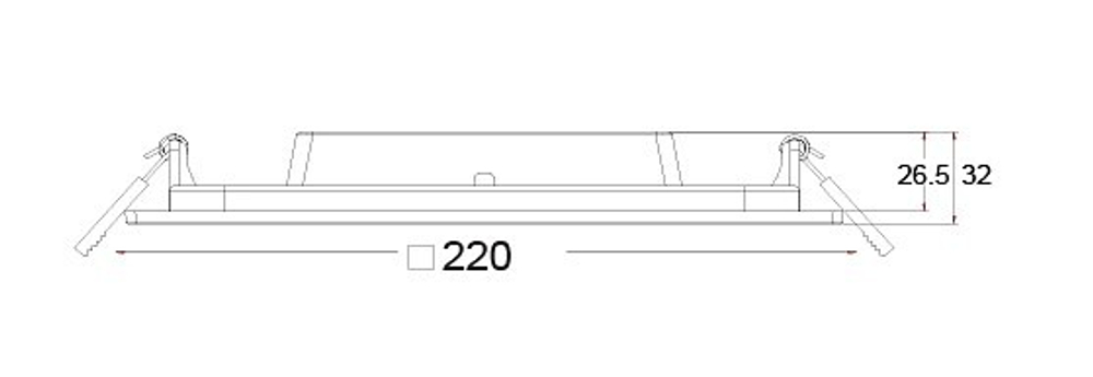 Встраиваемый светильник Maytoni Technical DL022-6-L18W