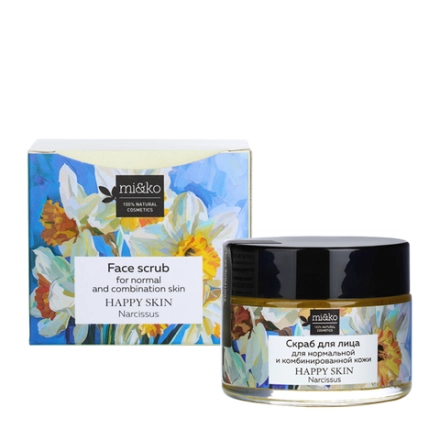 Скраб для лица для нормальной и комбинированной кожи / Happy Skin Narcissus 50 мл
