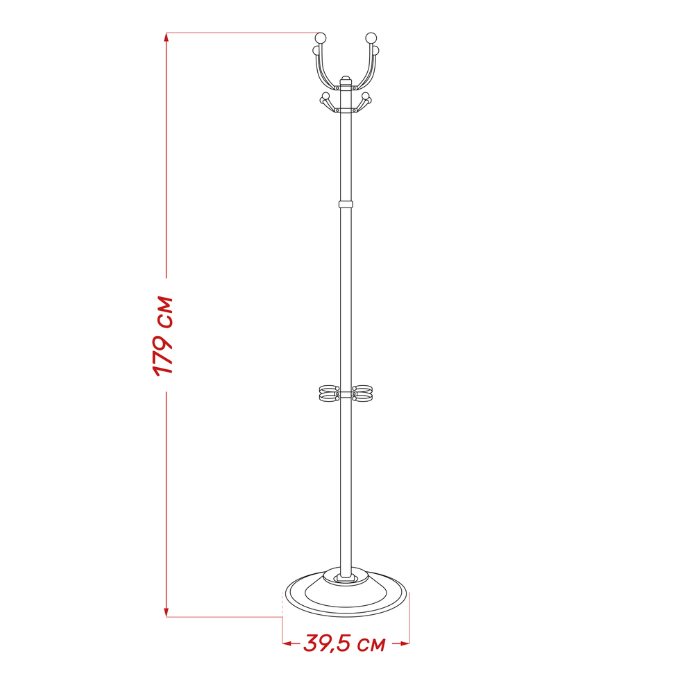Вешалка напольная Leset Квадро-1