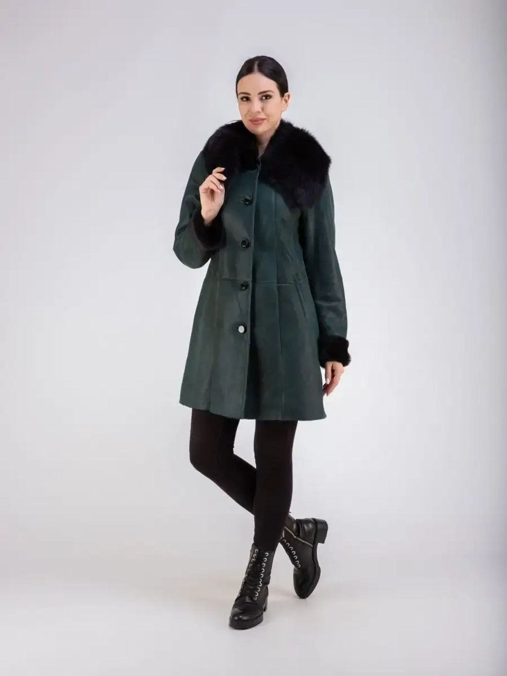 Дубленка натуральная длинная Турция