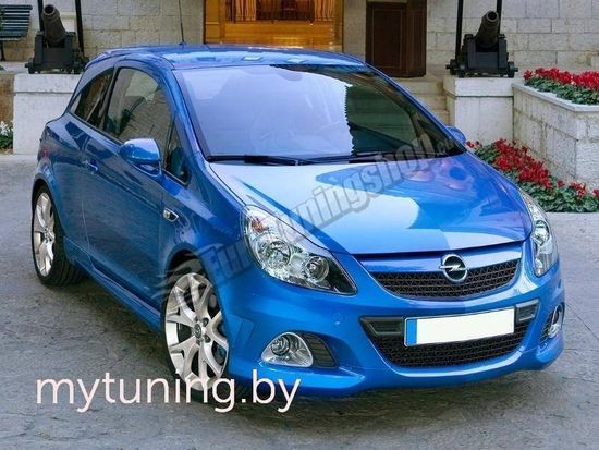 Передний бампер OPC look Opel Corsa D