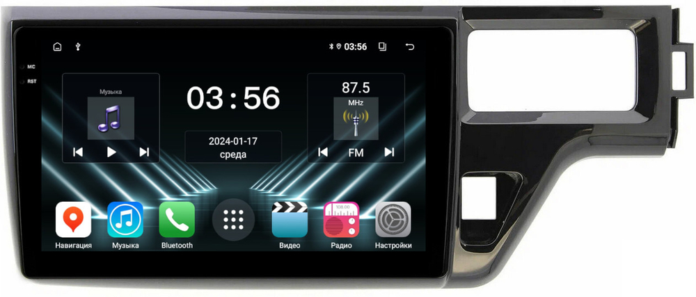 Магнитола для Honda Stepwgn 5 2015-2021 - FarCar DX10-9516 монитор 10.36" IPS на Android 13, 4+64Гб, CarPlay