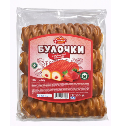Булочки Сайрам-нан с с клубничной начинкой 170 гр