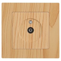 Розетка Intro Accent 6-301-11 TV одиночная, IP20, СУ, сосна