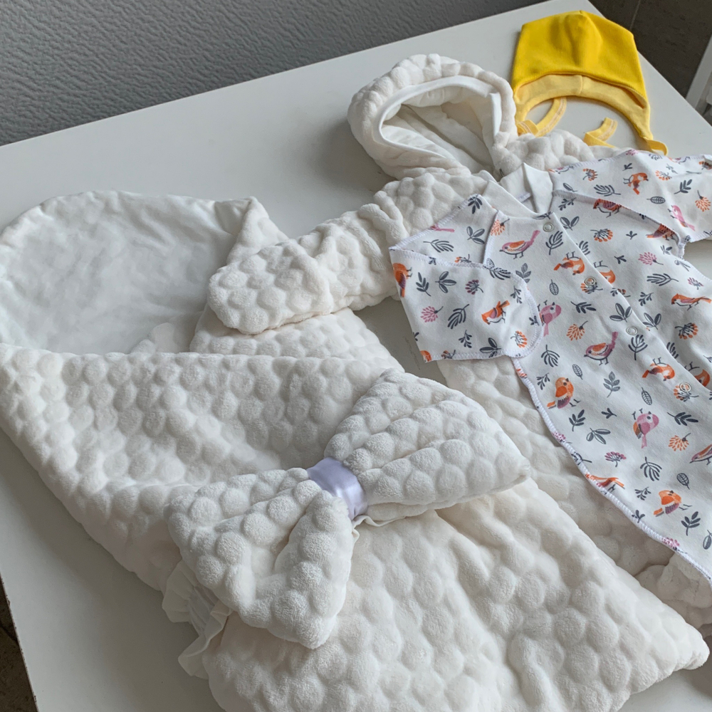 Комплект на выписку "Птенчик" (5 пр.) - осень