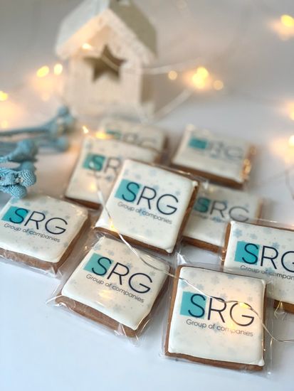 Пряники с логотипом квадрат