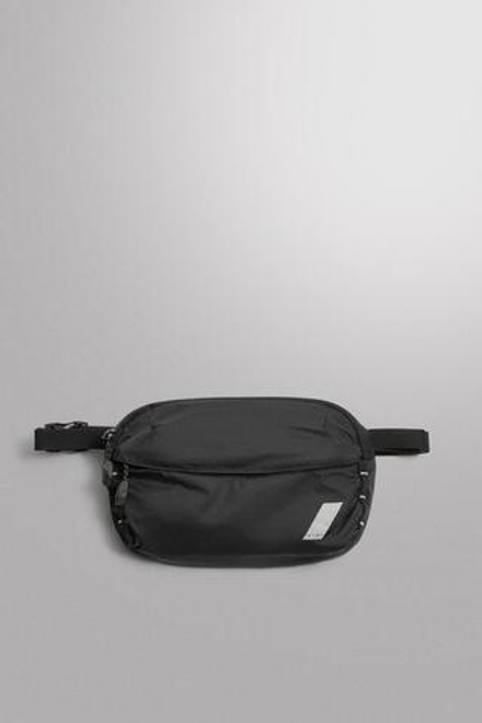 ZARA СПОРТИВНАЯ СКЛАДНАЯ ПОЯСНАЯ СУМКА, ЧЕРНЫЙ