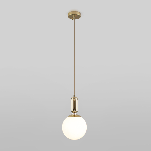 Подвесной светильник со стеклянным плафоном 50197/1 золото