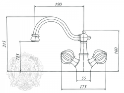 Смеситель для биде Migliore Olivia 19016 схема