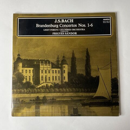 Винтажная виниловая пластинка J.S. Bach И. С. Бах, Liszt Ferenc Chamber Orchestra, Frigyes Sandor, Бранденбургские Концерты Brandenburg Concertos Nos. 1 - 6 (Венгрия 1977)