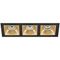 Комплект из светильников и рамки Lightstar Domino Quadro (214537+214503+214503+214503) D537030303