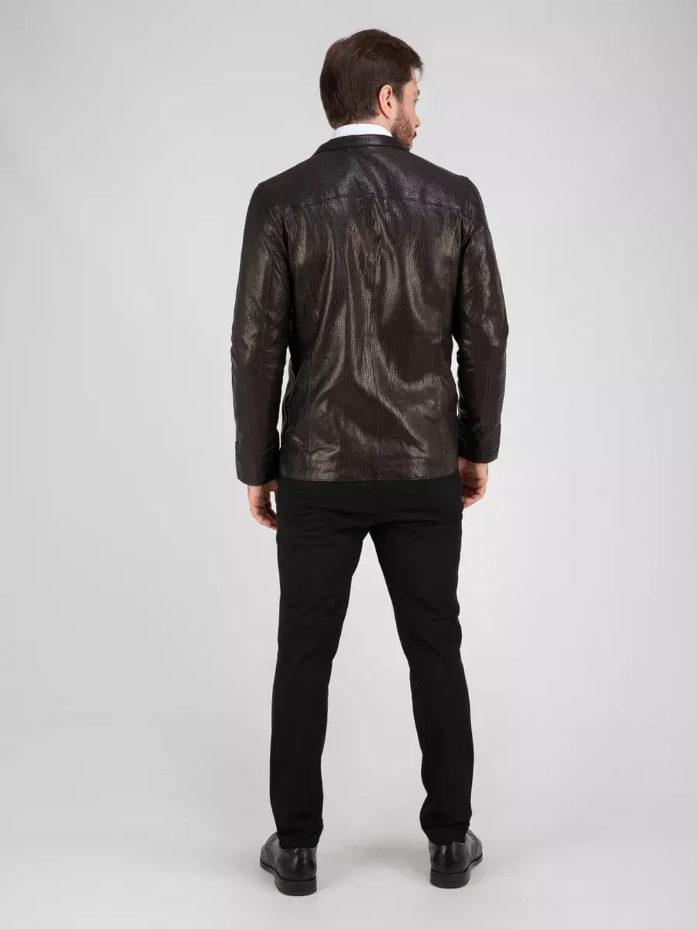 Куртка весна кожаная натуральная