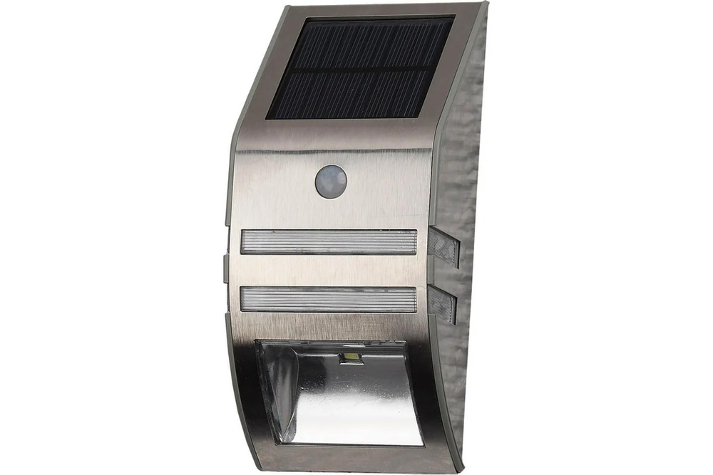 Светильник фасадный ЭРА ERFS012-26 на солнечной батарее Хром 3LED 50lm