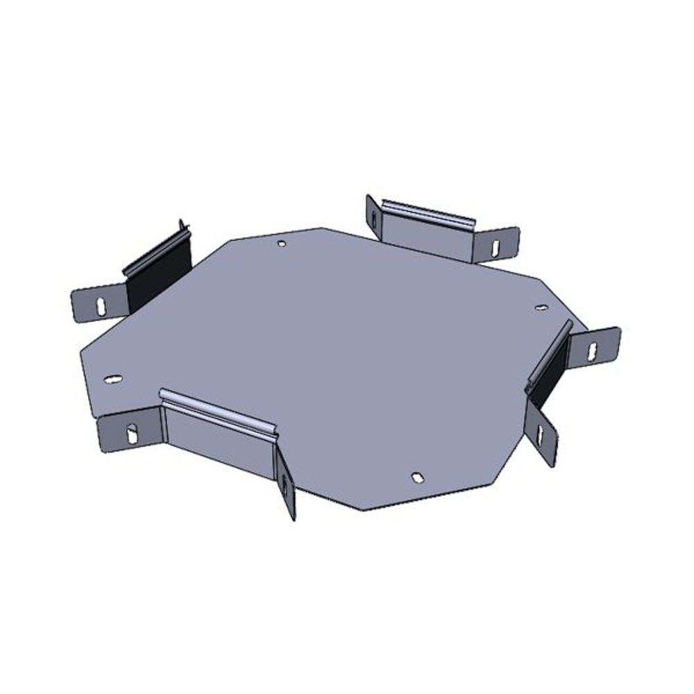Ответвитель крестообразный 50x100 мм (плоский) EKF