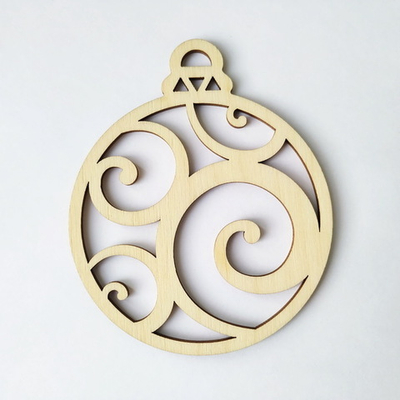 Подвеска на ёлку Шарик "Вензель"