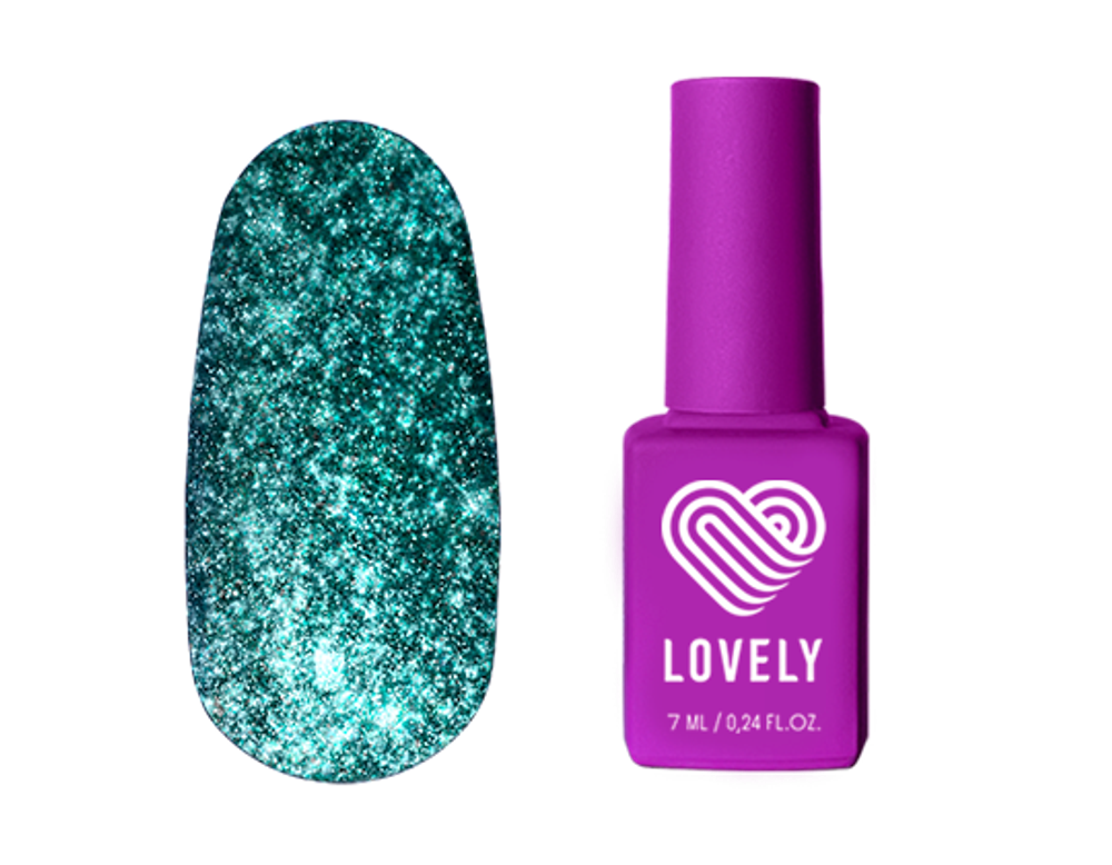 LOVELY Гель-лак Diamond D01 (светоотражающий), 7 ml