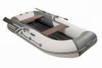 YACHTMAN-260 МНД НАДУВНОЕ ДНО (Яхтман) белый-серый (лодка ПВХ с усилением)