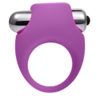Эрекционное кольцо силиконовое с вибрацией Onjoy Silicone Collection (фиолетовый) (Цвет: фиолетовый)