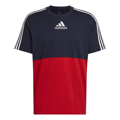 Мужское теннисное поло adidas Color Block T-Shirt Men - Dark Blue, Red