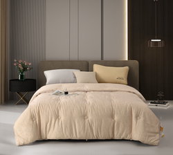 Одеяло-покрывало стёганое «Уютный акцент», цв. кремовый, 200*230 см