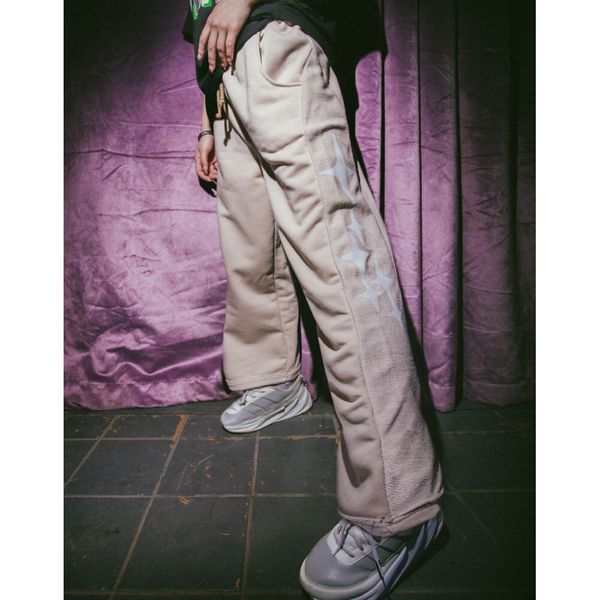 Брюки Space Широкие Крем - фото 3