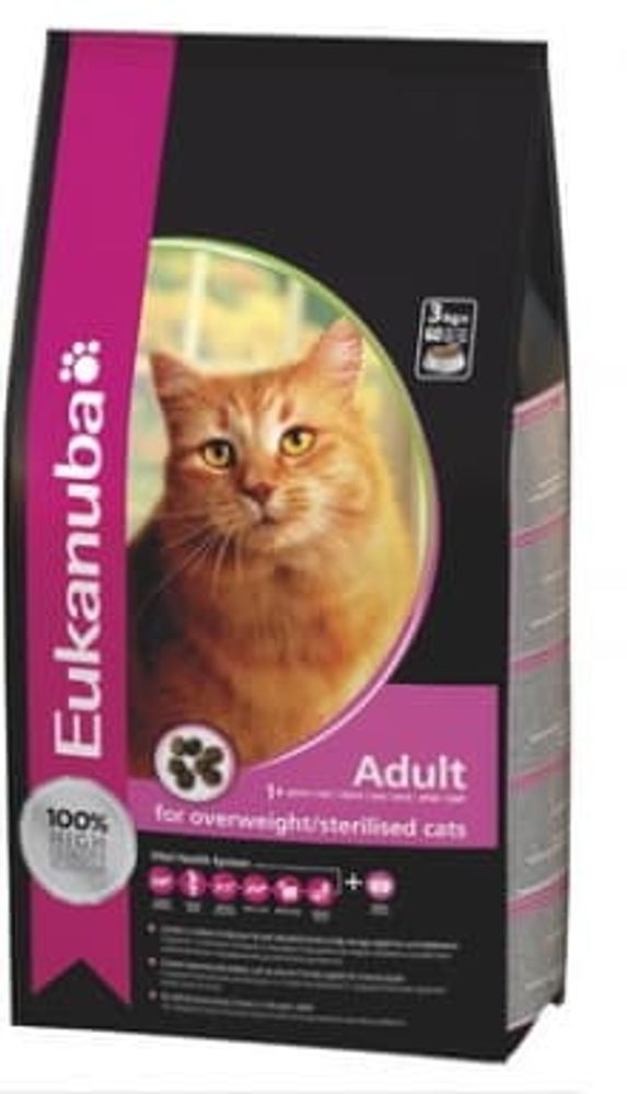 ЕUK СAT Adult for overweight/sterilised cats 1,5 kg - корм для взрослых кошек с избыточным весом или стерилизованных