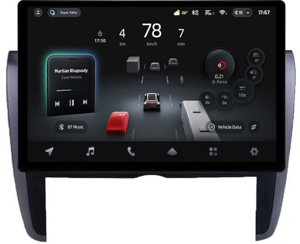 Магнитола для Toyota Allion, Premio T260 2007-2021 - Teyes CC4-PRO монитор 13" 2K QLED на Android 13, Snapdragon 778G, 8+128, AI, CarPlay, DSP, 4G SIM-слот