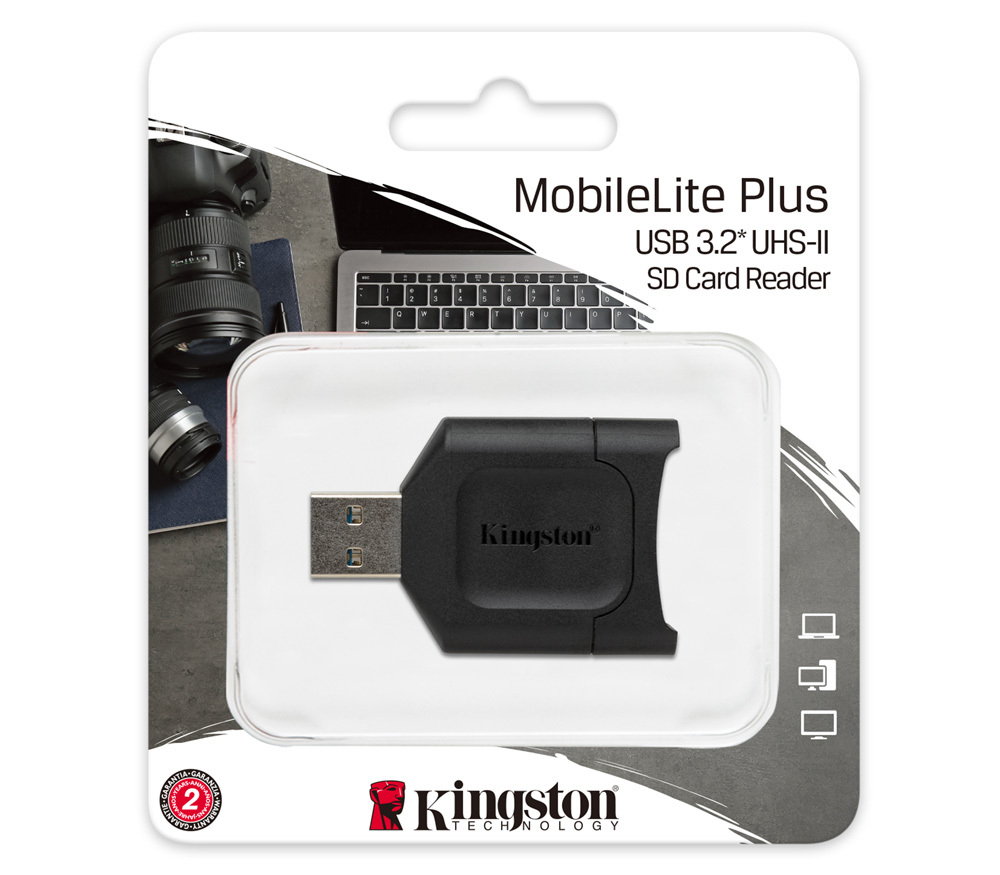 Kingston USB 3.2 gen.1 кард-ридер MobileLite Plus для карт SD UHS I-II