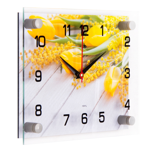 Часы настенные 2026-031 "Тюльпаны на столе"