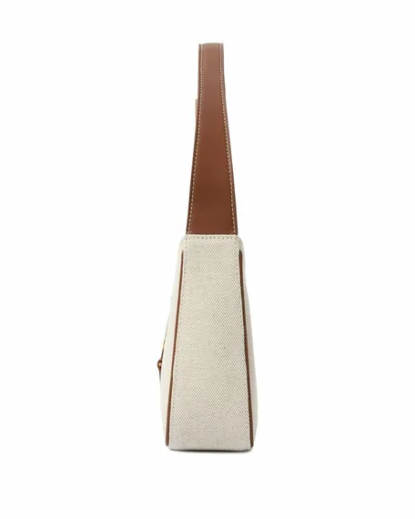 Сумка Saint Laurent Le 5 à 7 Hobo коричнево-бежевый