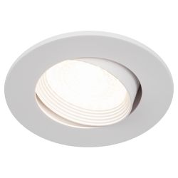 Встраиваемый светильник декоративный ЭРА KL92 WH MR16/GU5.3 белый, пластиковый