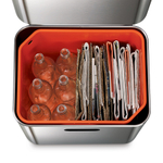 Контейнер для мусора с двумя баками totem max, 60 л, нержавеющая сталь