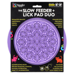Spunky Pup, The Slow Feeder и подушечки для лизания, дуэт, для собак и кошек, 1 подушечка