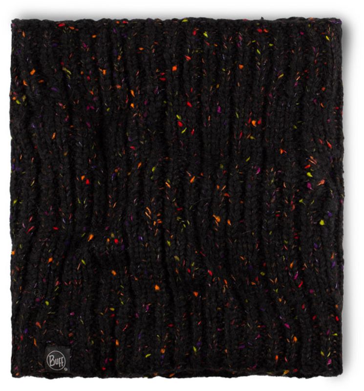 Вязаный шарф-труба с флисом Buff Neckwarmer Knitted Fleece Kim Black Фото 4