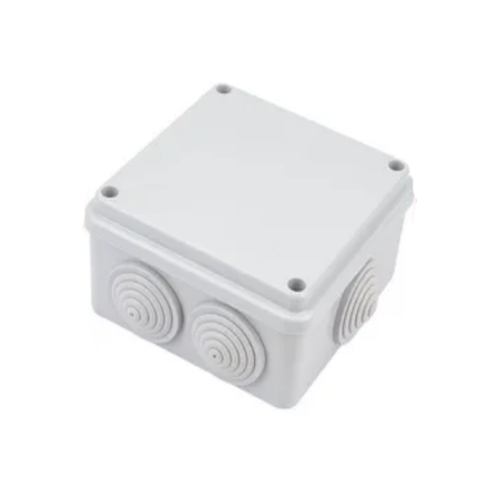 Коробка распаячная 80х80х50мм Серая, 6 вводов, IP54 67040М Тусо