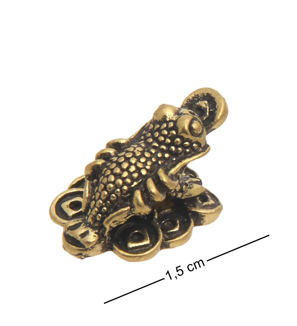 AM-3341 Фигурка кошельковая «Лягушка денежная» (латунь)